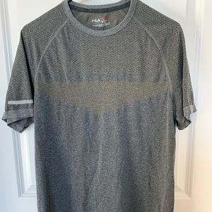 Grey Fila workout top